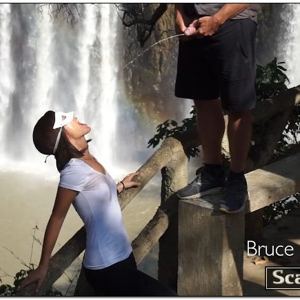 So Much Piss And Cum At The Waterfall - BruceAndMorgan
